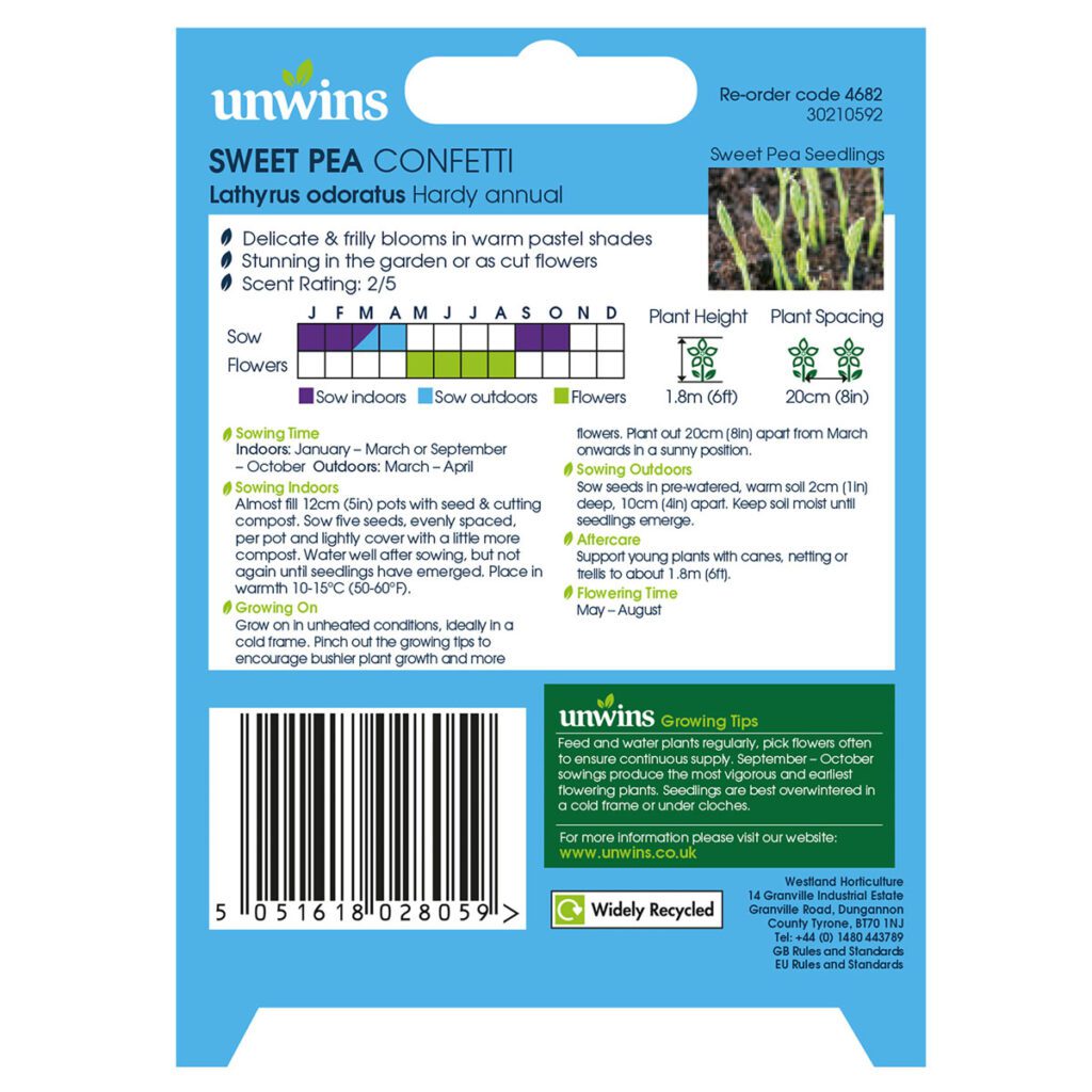 Unwins Sweet Pea Confetti Seeds 5051618028059 2